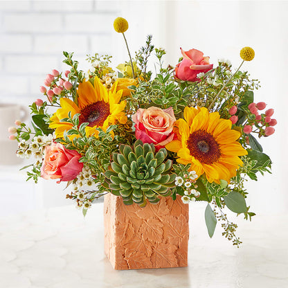 Sunflower Season Bouquet –  Sandelas Flower Shop, Chicago IL