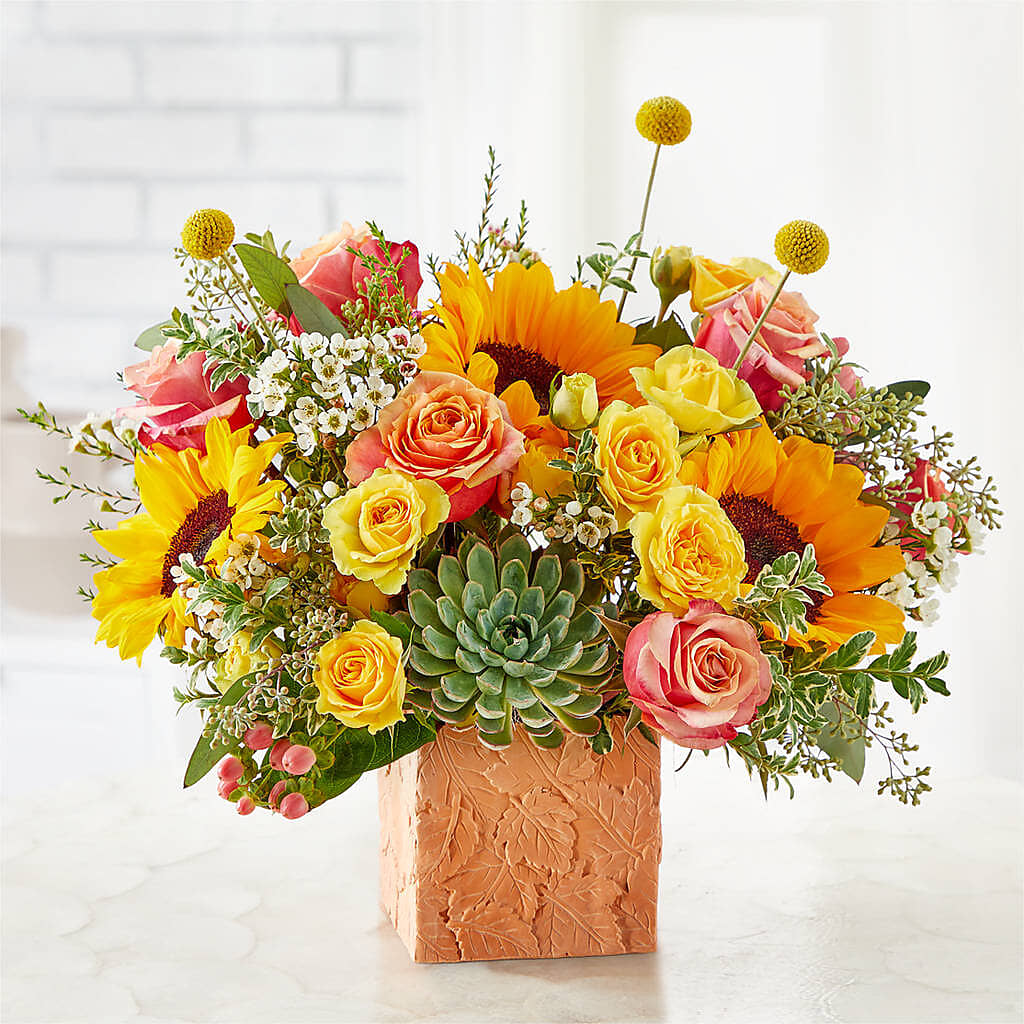 Sunflower Season Bouquet –  Sandelas Flower Shop, Chicago IL