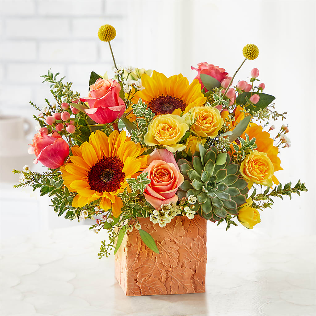 Sunflower Season Bouquet –  Sandelas Flower Shop, Chicago IL