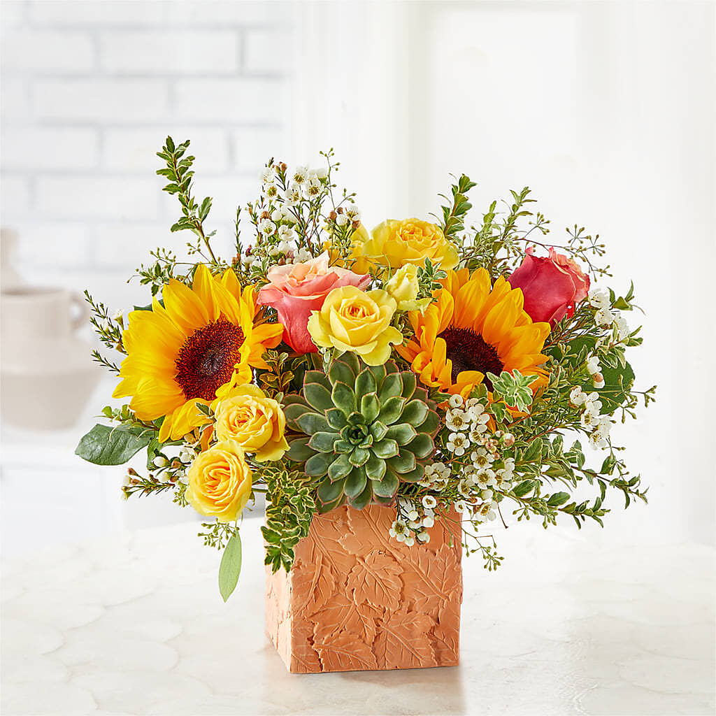 Sunflower Season Bouquet –  Sandelas Flower Shop, Chicago IL