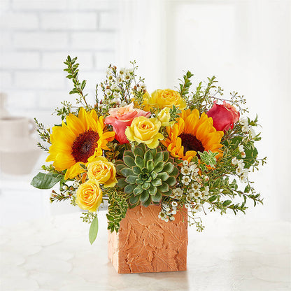 Sunflower Season Bouquet –  Sandelas Flower Shop, Chicago IL