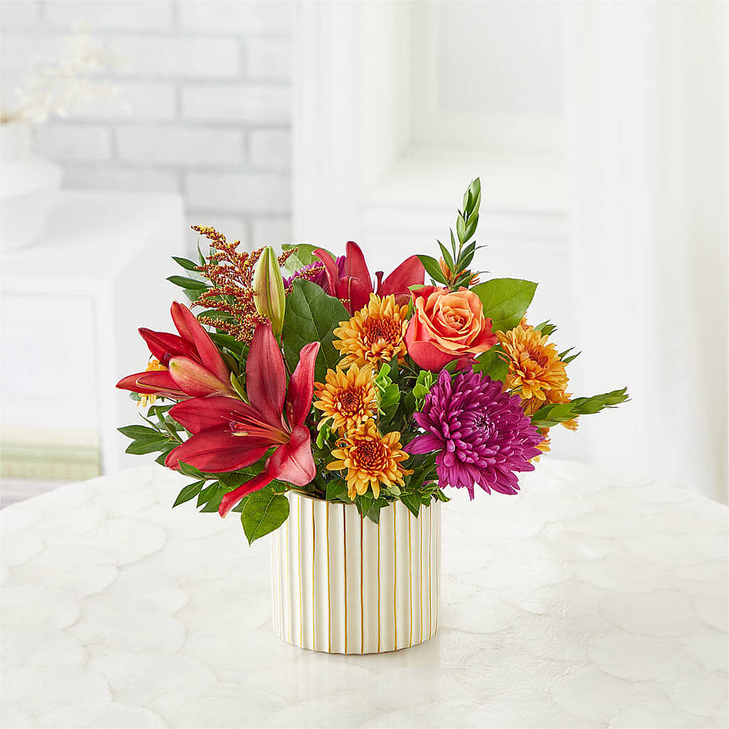Burgundy Landscape Bouquet –  Sandelas Flower Shop, Chicago IL