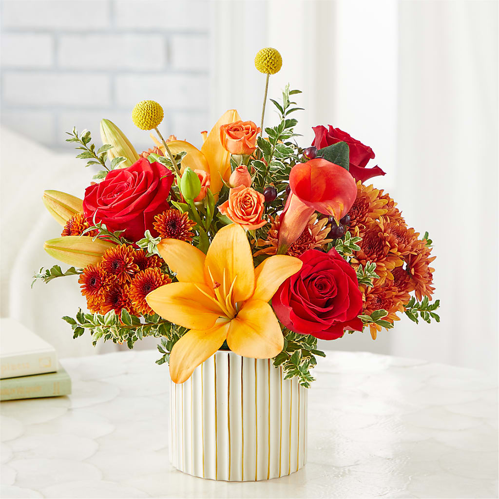Scarlet Skies Bouquet –  Sandelas Flower Shop, Chicago IL