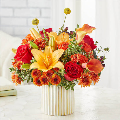 Scarlet Skies Bouquet –  Sandelas Flower Shop, Chicago IL