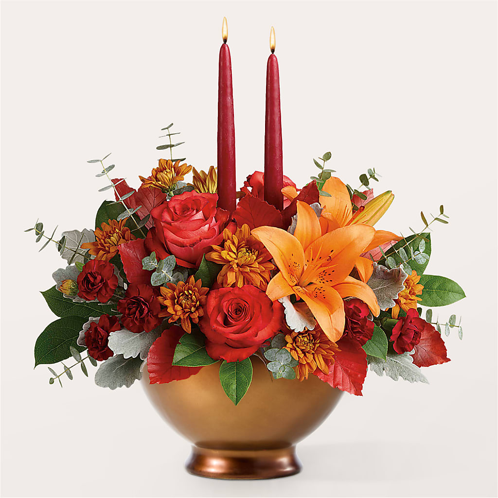 Fruits of Fall Centerpiece –  Sandelas Flower Shop, Chicago IL