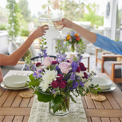 Violet Frost Bouquet –  Sandelas Flower Shop, Chicago IL