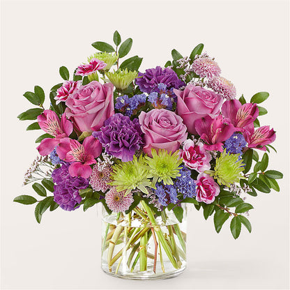 Glass Half Full Bouquet –  Sandelas Flower Shop, Chicago IL