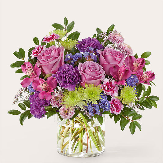 Glass Half Full Bouquet –  Sandelas Flower Shop, Chicago IL