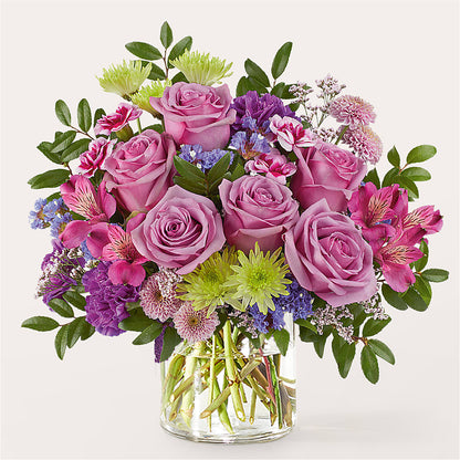 Glass Half Full Bouquet –  Sandelas Flower Shop, Chicago IL