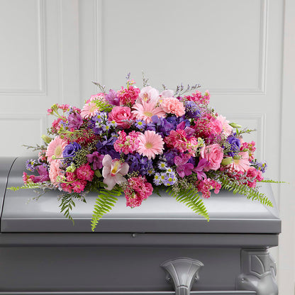 Glorious Garden Casket Spray –  Sandelas Flower Shop, Chicago IL