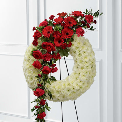 Graceful Tribute Wreath –  Sandelas Flower Shop, Chicago IL