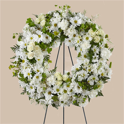 Faithful Wishes Wreath –  Sandelas Flower Shop, Chicago IL