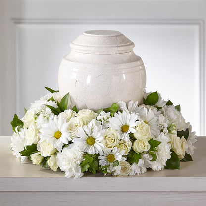 Ivory Gardens Cremation Adornment –  Sandelas Flower Shop, Chicago IL