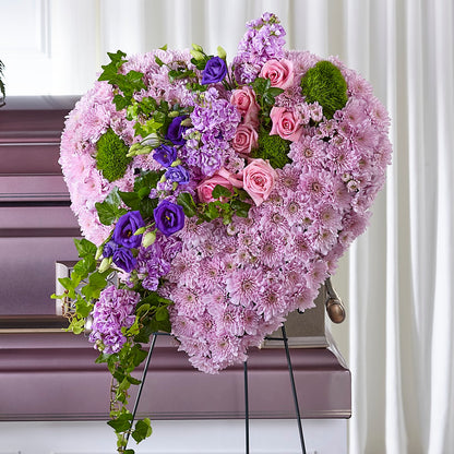 Treasured Love Standing Heart –  Sandelas Flower Shop, Chicago IL