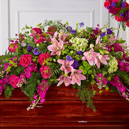 Radiant Tribute Casket Spray –  Sandelas Flower Shop, Chicago IL