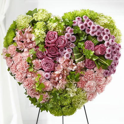 Heartwarming Standing Heart –  Sandelas Flower Shop, Chicago IL