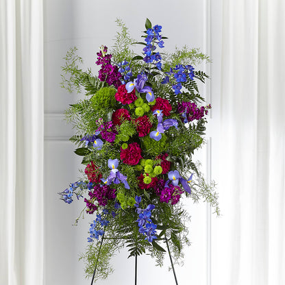 Heavenly Skies Standing Spray –  Sandelas Flower Shop, Chicago IL
