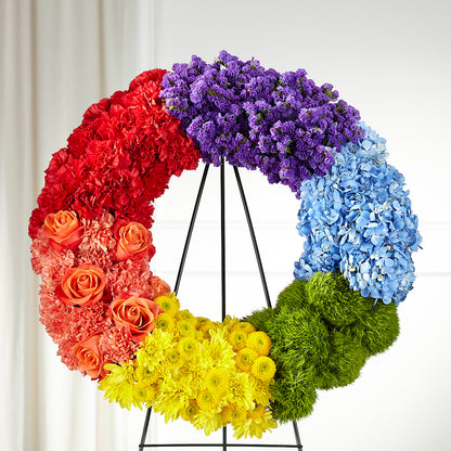 Circle of Love Wreath –  Sandelas Flower Shop, Chicago IL