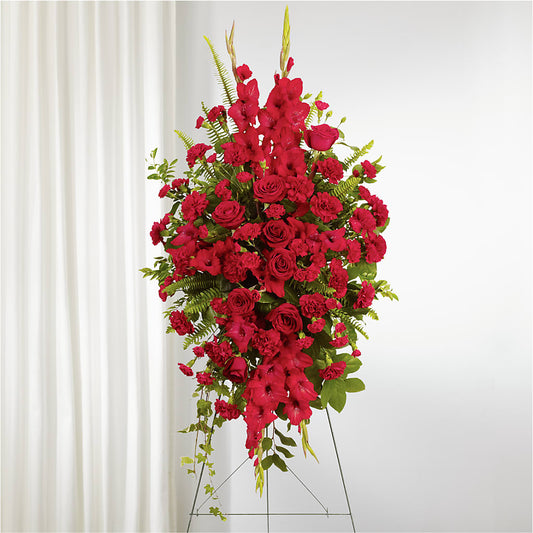 From the Heart Standing Spray –  Sandelas Flower Shop, Chicago IL