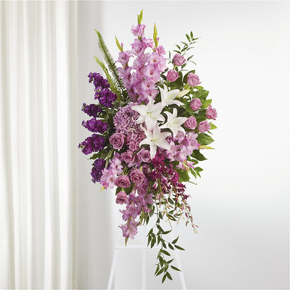 Never Alone Standing Spray –  Sandelas Flower Shop, Chicago IL