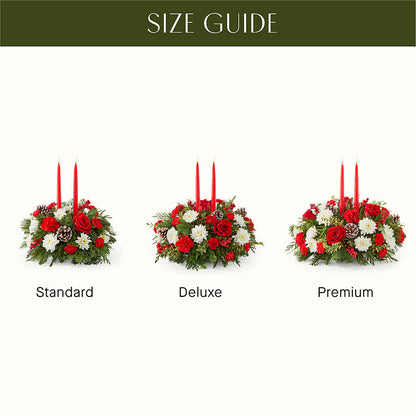 Holiday Soiree Centerpiece –  Sandelas Flower Shop, Chicago IL