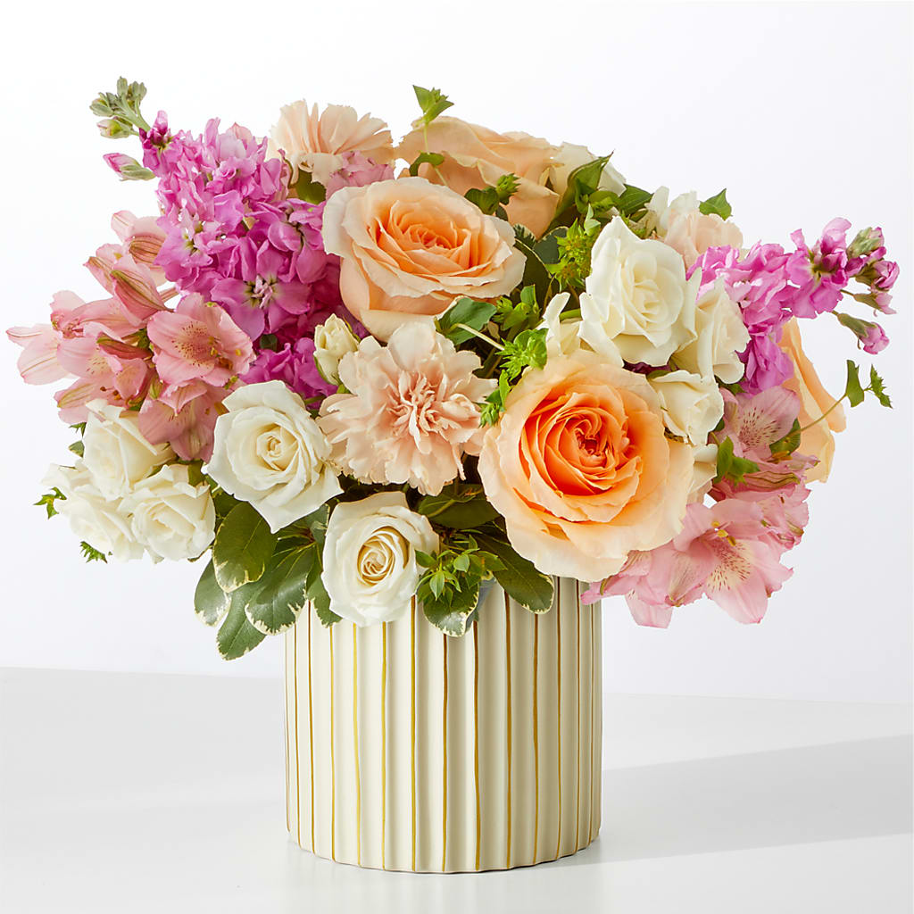 Paradise Bouquet with Ivory Vase –  Sandelas Flower Shop, Chicago IL