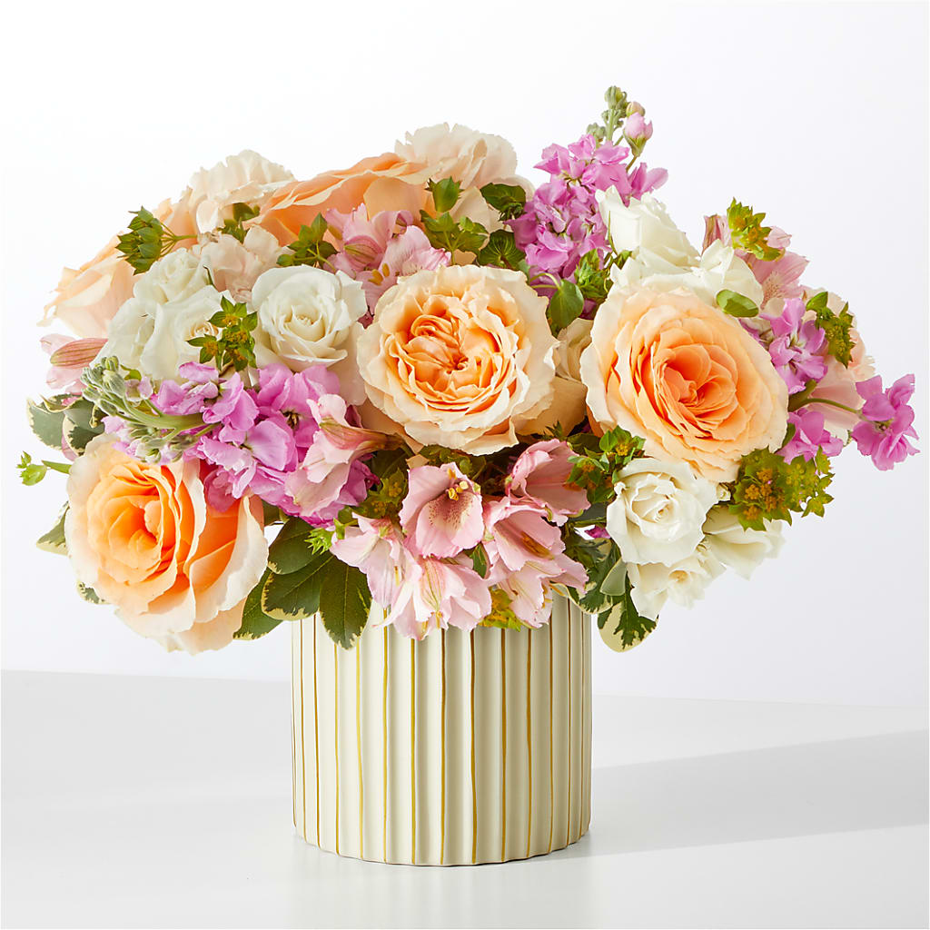 Paradise Bouquet with Ivory Vase –  Sandelas Flower Shop, Chicago IL