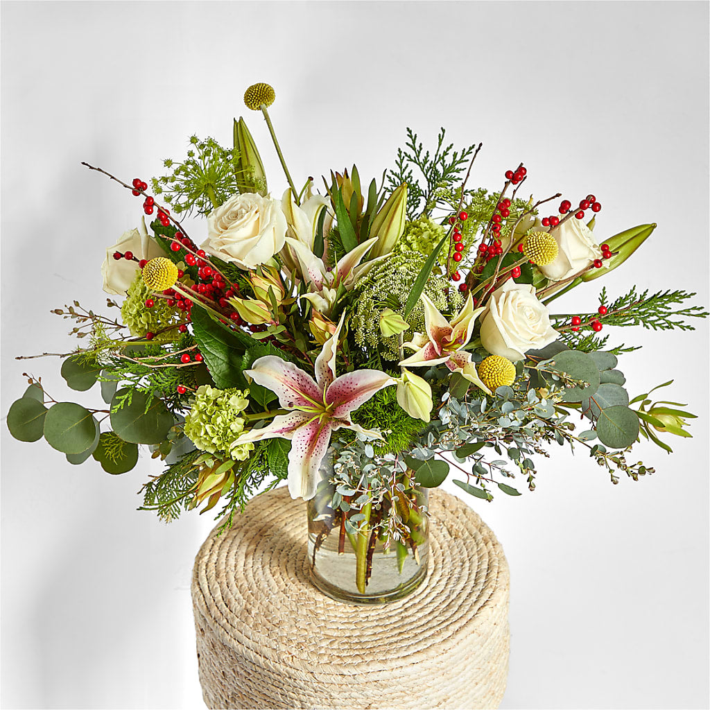 Berry & Bright Bouquet –  Sandelas Flower Shop, Chicago IL