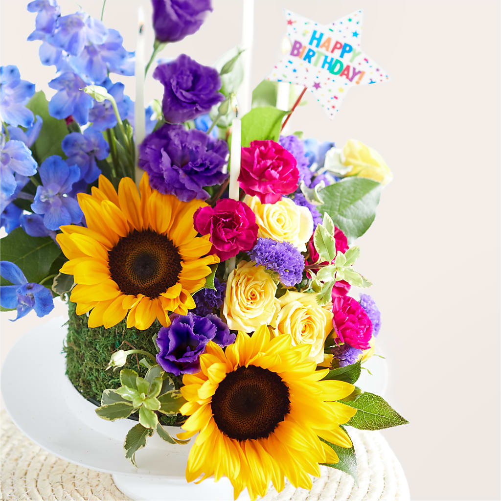 Star of the Day Floral Cake –  Sandelas Flower Shop, Chicago IL