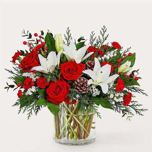 Best in Snow Bouquet –  Sandelas Flower Shop, Chicago IL