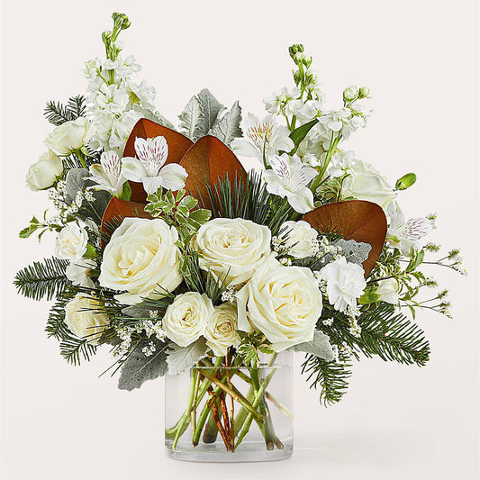Fresh Snowfall Bouquet –  Sandelas Flower Shop, Chicago IL