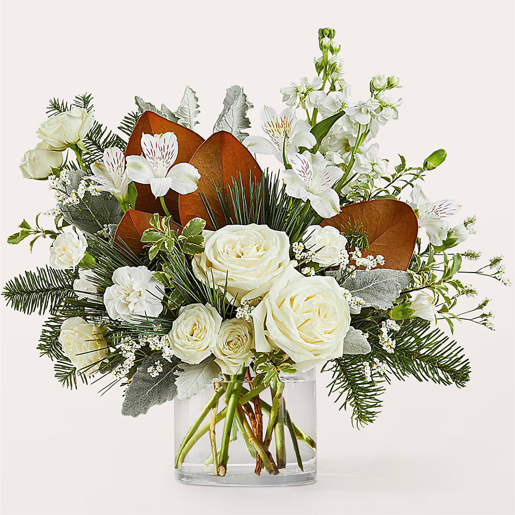 Fresh Snowfall Bouquet –  Sandelas Flower Shop, Chicago IL