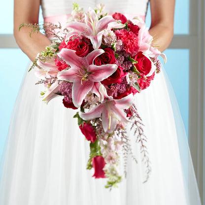 Lily & Rose Bouquet –  Sandelas Flower Shop, Chicago IL