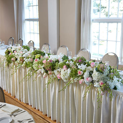 State of Joy Head Table Arrangement –  Sandelas Flower Shop, Chicago IL