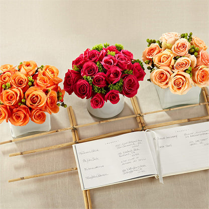 Dawn Rose Centerpiece –  Sandelas Flower Shop, Chicago IL